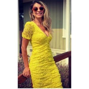 Zara | Dresses | Zara Yellow Embroidered Dress | Poshmark